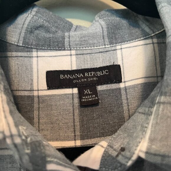 Flannel Shirt, Womens, Banana Republic,  EUC, XL - Picture 8 of 9